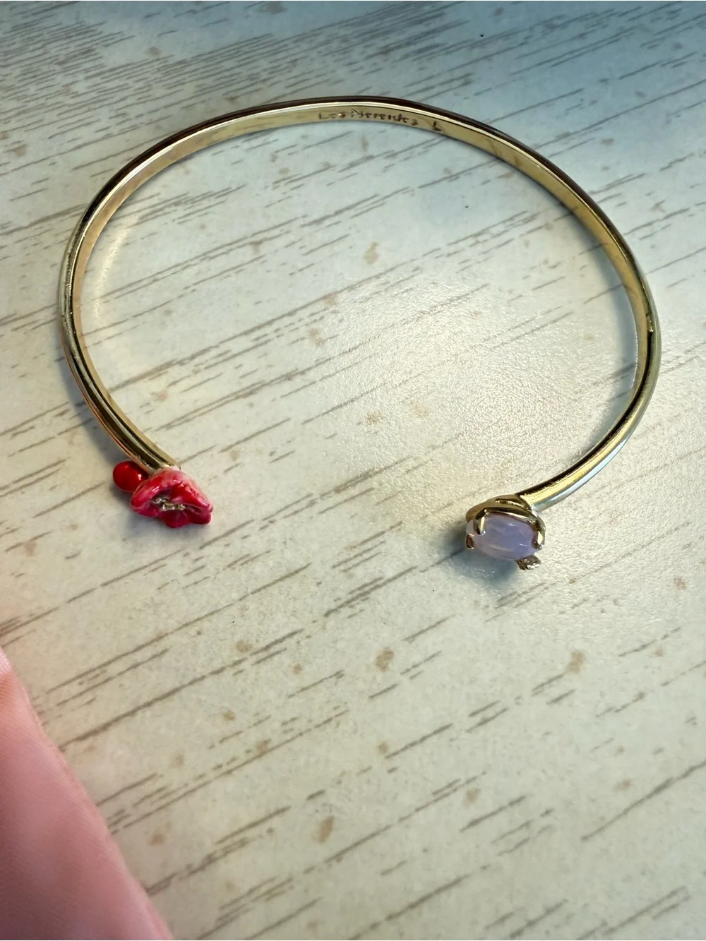 Vintage Les Néréides Paris Poppy Crystal Bracelet